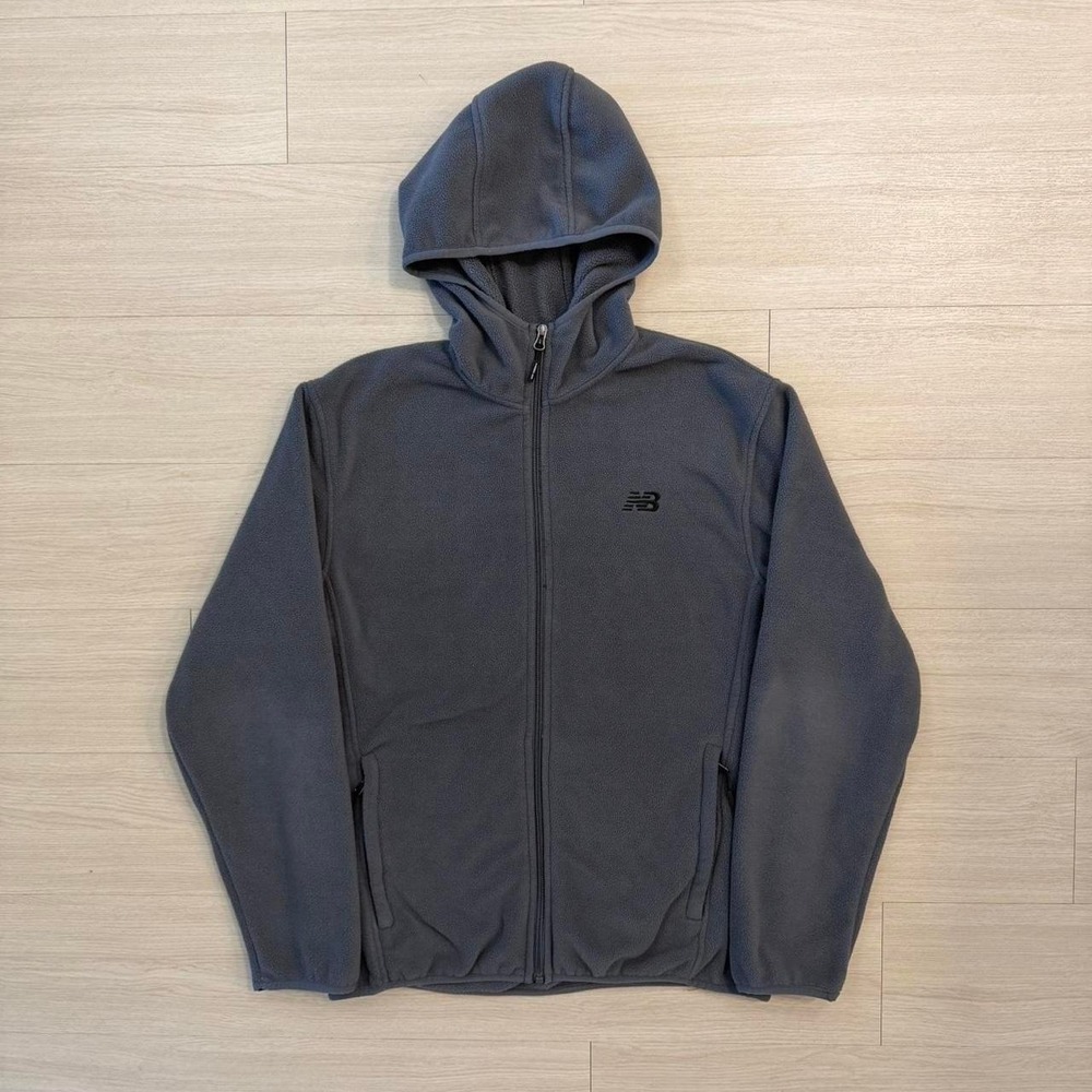 New Balance Grey Full Zip Up Hoodie Men's Size Medium